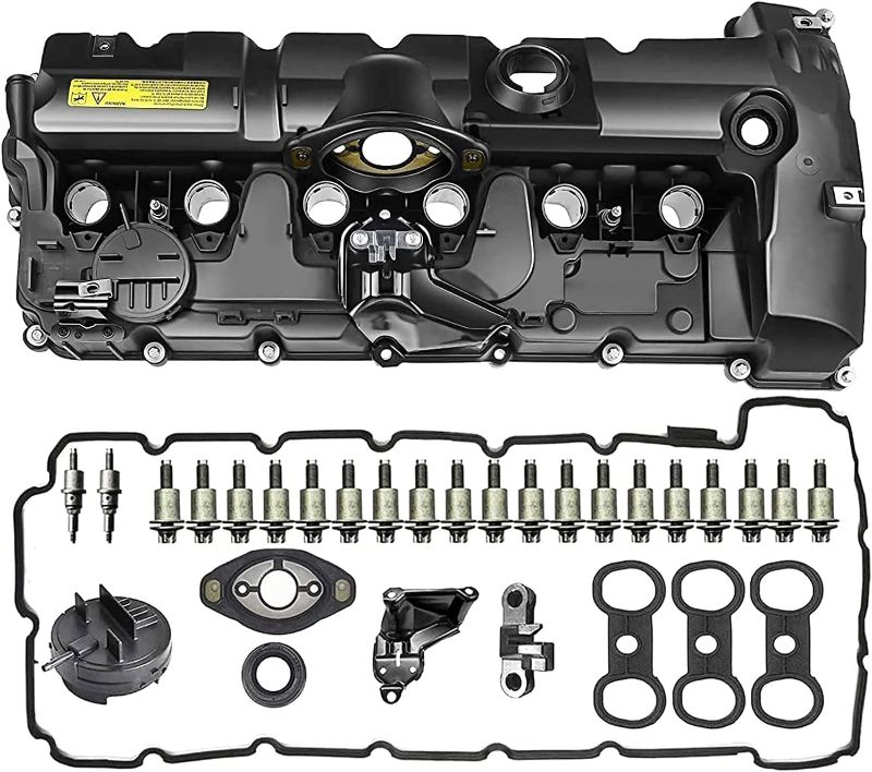 Photo 1 of A-Premium Engine Valve Cover with Gasket & Bolts & Seals Compatible with BMW 128i 328i 528i 328xi 528xi 328i xDrive 528i xDrive X3 X5 Z4 2006-2013 L6 3.0L Gas 11127552281
---MISSIING 3 SCREWS