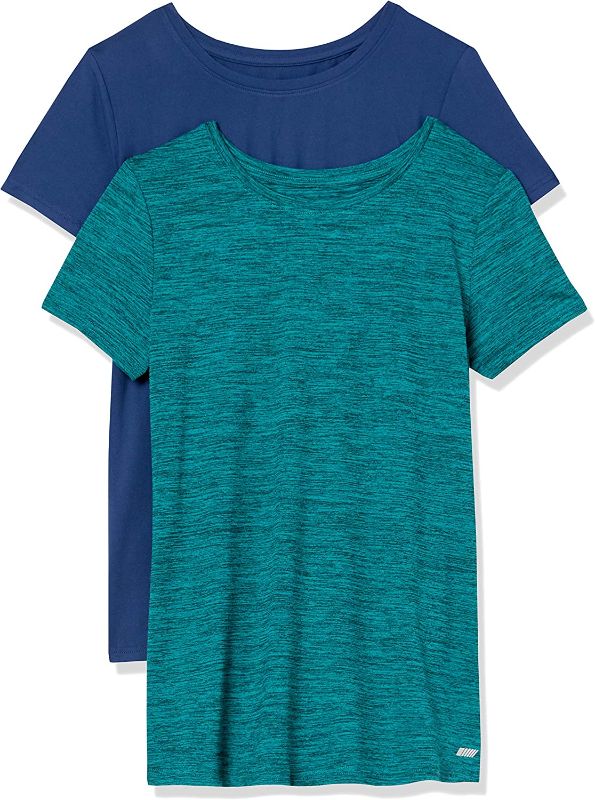 Photo 1 of Amazon Essentials Women's Tech Stretch Short-Sleeve Crewneck T-Shirt (Available in Plus Size), Multipacks
SIZE SMALL