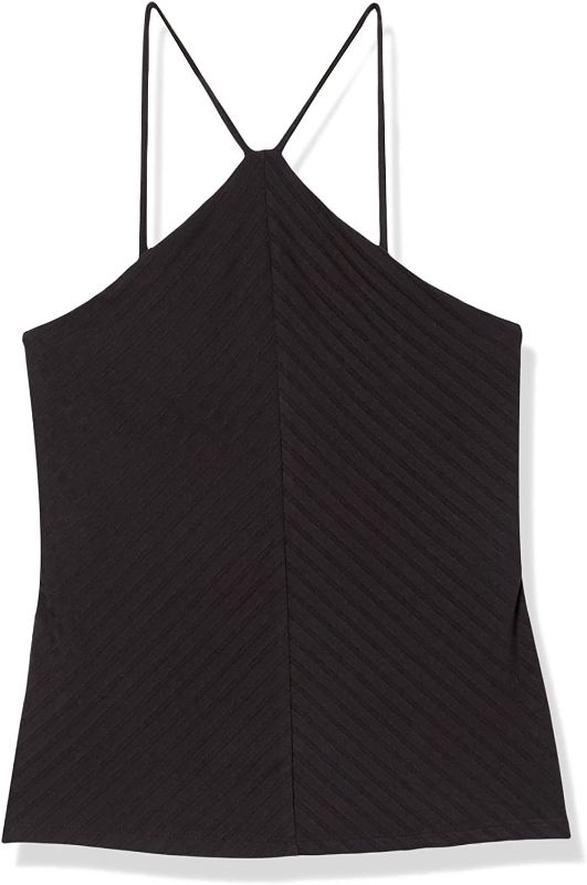Photo 1 of Daily Ritual Women's Wide Rib Cropped T-Strap Cami Top SIZE S
