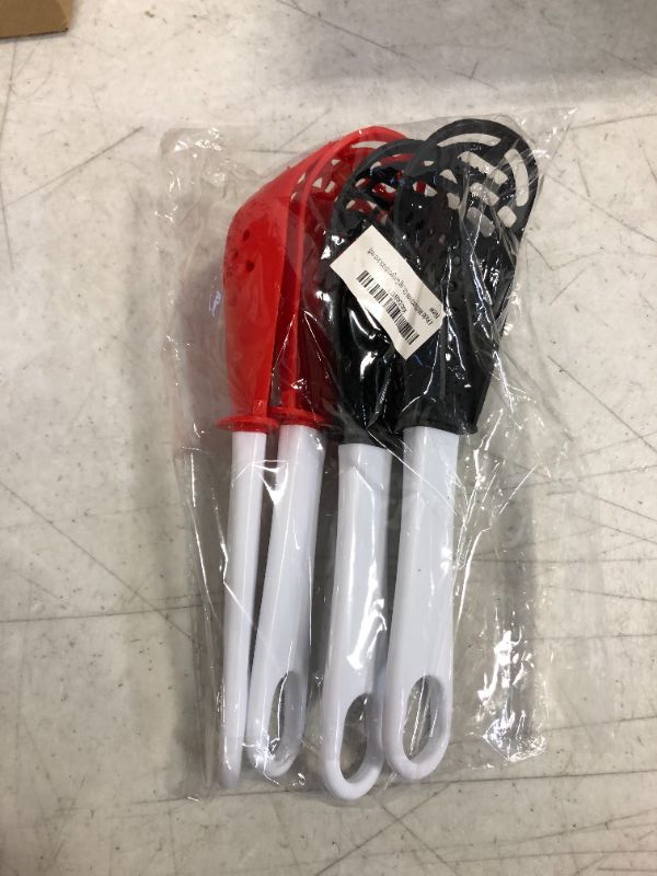 Photo 2 of 4 PCS Multifunctional Cooking Spoon, (2Red+2Black)
