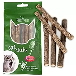 Photo 1 of 3 PACK - Pretty Kitty 5 Catnip Sticks - Natural Matatabi Chew Sticks as Dental Treat for - FACTORY SEALED 