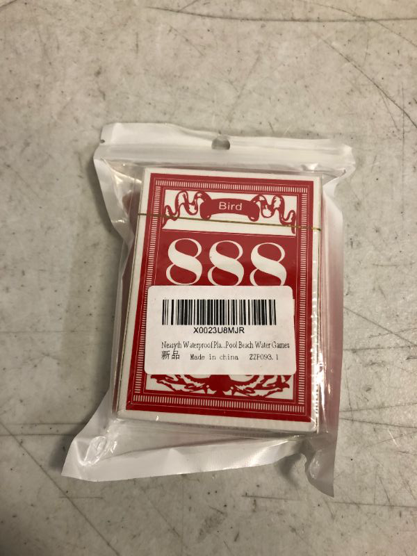 Photo 2 of  1 PACK Waterproof Plastic Playing Cards - SEALED / UNOPENED 
