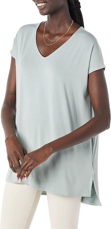 Photo 1 of Daily Ritual Women's Jersey Oversized-Fit Dolman-Sleeve V-Neck Tunic XL - SEALED / UNOPENED 
