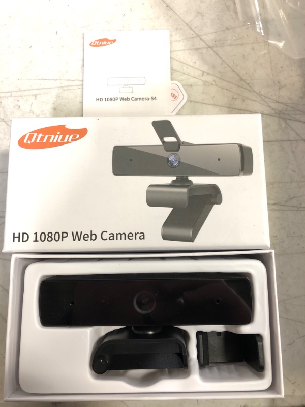 Photo 2 of Qtniue Webcam with Microphone and Privacy Cover, FHD Webcam 1080p, Desktop or Laptop and Smart TV USB Camera for Video Calling, Stereo Streaming and Online Classes 30FPS