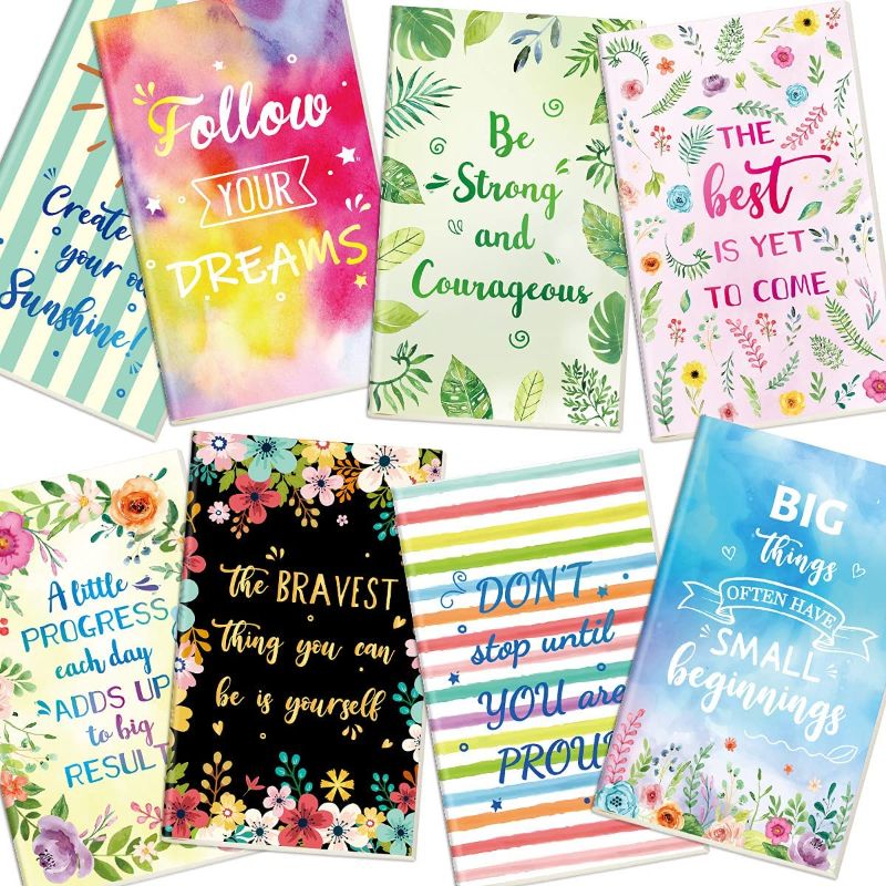 Photo 1 of Motivational Lined Journal Inspirational Pockets Notebooks 8 Designs - SEALED / UNOPENED
