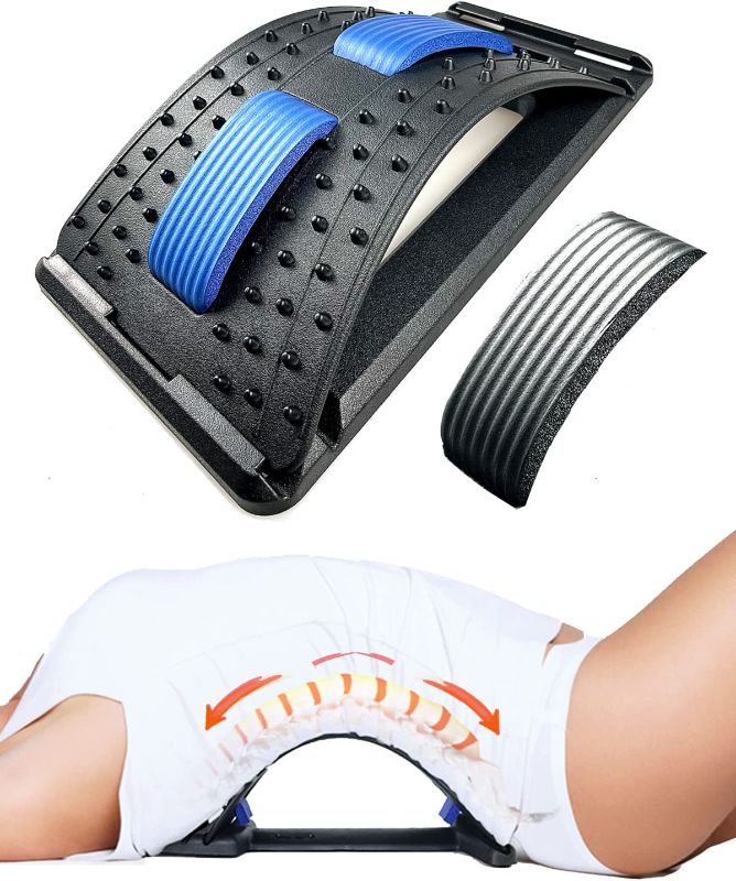 Photo 1 of  Back Cracker, Back Stretcher for Back Pain Relief, Spine Deck 3-Level Back Cracker Board
