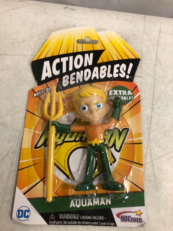 Photo 1 of ACTION BENDABLES - AQUAMAN Figure, 4-Inch
