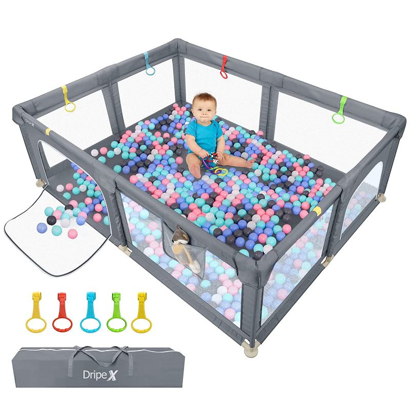 Photo 1 of Baby Playpen Portable Kids Safety Play Center Yard Home Indoor Fence Anti-Fall Play Pen, Playpens for Babies, Extra Large Playard, Anti-Fall Playpen
