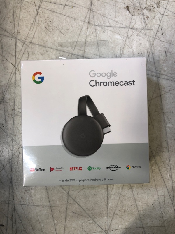 Photo 2 of Google Chromecast 3rd Generation Charcoal -sb1878
