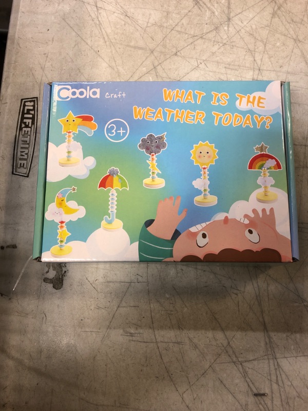 Photo 2 of Coola Crafts for Kid Ages 4-8, Toddler Crafts, Weather Craft Kit Including Sun/Moon/Star/Thunder/Cloud/Rainbow, Preschool Toy, DIY Birthday Gift, Art & Craft kit for Kids Ages 3,4,5,6,7,8,9,10,11,12  -- FACTORY SEALED --
