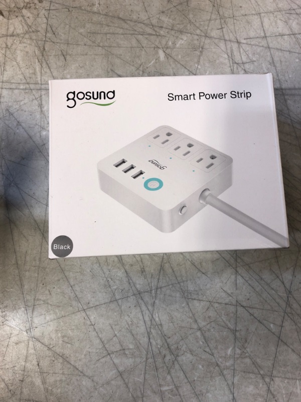 Photo 2 of GHome Smart Power Strip, 3 USB Ports and 3 Individually Controlled Smart Outlets, WiFi Surge Protector Works with Alexa Google Home, Home Office Cruise Ship Travel Multi-Plug Extender Flat Plug, 10A
