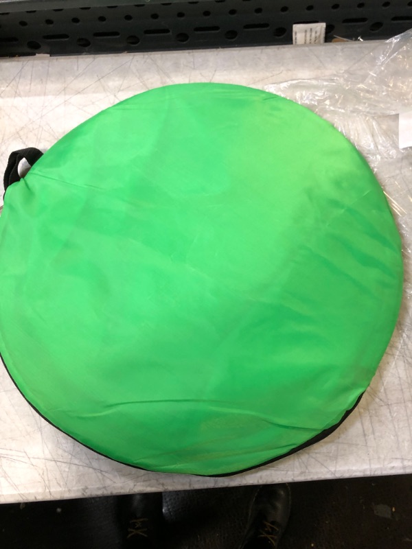 Photo 2 of Green Screen for Chair 142cm 56In Green Screen Chair Attachment Background Retractable Chromakey Backdrop Panel for Streaming Gaming Zoom, Just Green