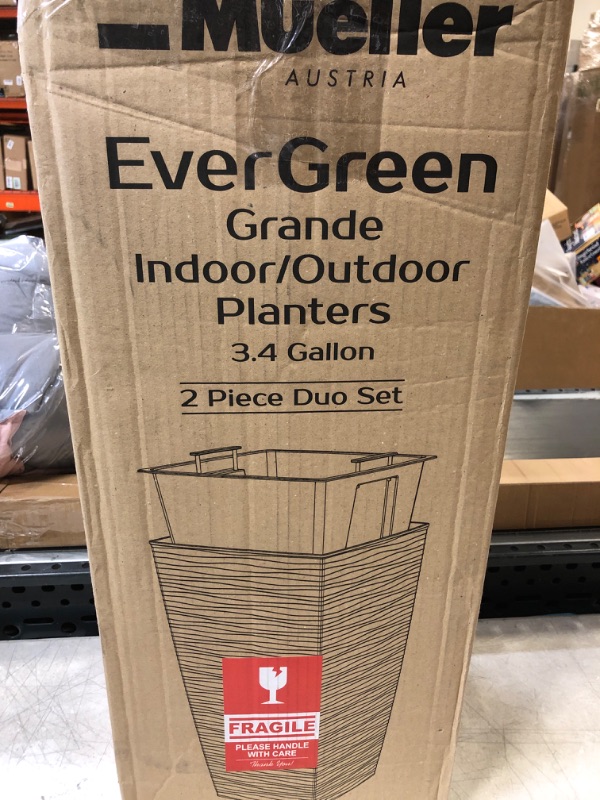 Photo 1 of 2 PIECE DUO SET 3.4 GALLON PLANTERS