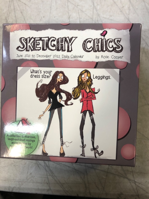 Photo 2 of Turner Licensing Sketchy Chics 19-Month Box Calendar