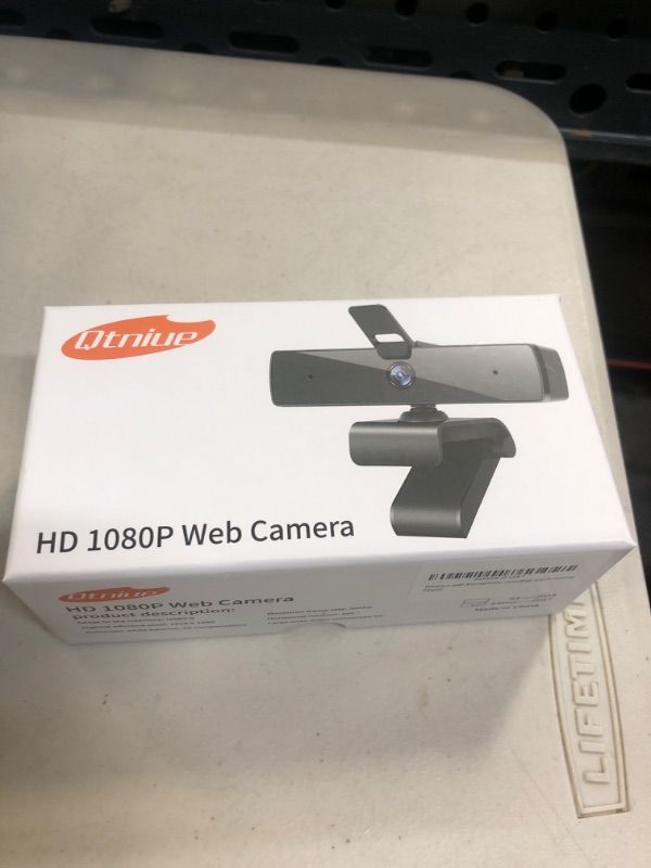 Photo 2 of Qtniue Webcam with Microphone and Privacy Cover, FHD Webcam 1080p, Desktop or Laptop and Smart TV USB Camera for Video Calling, Stereo Streaming and Online Classes+---factory sealed