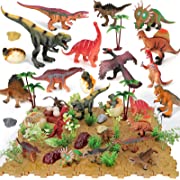Photo 1 of Aomola  Realistic Dinosaur Figures Toys with Activity Fossil Puzzle Playmat, Educational Dinosaur Playset Dinosaur Wold Toy for Kids Boy Girl 3-8 Years Old-------factory sealed