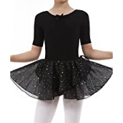 Photo 1 of Fancylovesotio Ballerina Outfits for Toddler Girls Dance Ballet Leotards Dress Tutu Skirt for 3-9 Years (Black