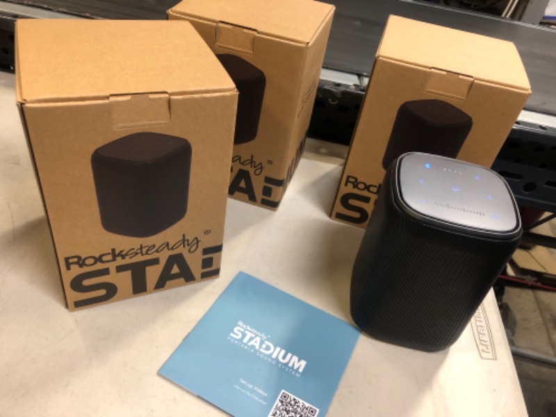 Photo 2 of Rocksteady Stadium Portable Bluetooth Speakers Wirelessly Connectible (4 Speakers) | Bluetooth Speakers Outdoors | up to 100 Feet Bluetooth Range | 16 Hour Long Battery Life | Immersive Sound