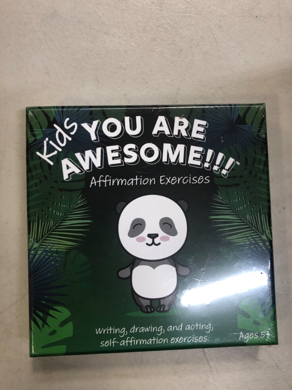 Photo 2 of You Are Awesome!!! Kids Affirmation Exercises 30 Cards Pre-school game to practice affirmations by Acting, Drawing and Writing. Self-Esteem, Calming affirmations, Confidence and self love boosting. Designed for kids to self guide themselves or interact as