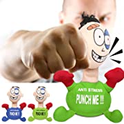 Photo 1 of Electric Plush Anti Stress Doll, Desktop Stress Relief for Adults Interactive Toy, Desk Punching Bag Decompress Hit Toy Screaming Doll, Funny Toys for Adults and Children to Vent Stress