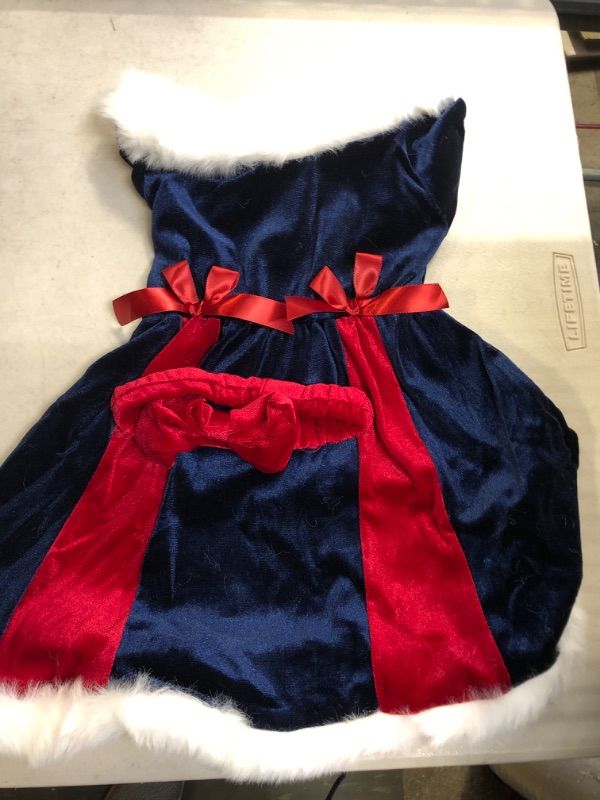 Photo 2 of AIKEIDY Toddler Baby Girl Christmas Dress Long Sleeve Velvet Dress for Holiday Wedding Party 2207006-d 9-12 Months