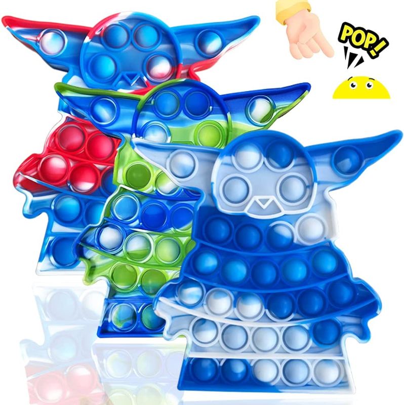 Photo 1 of 3PC Silicone Push Pop Bubble Sensory Fidget Toy