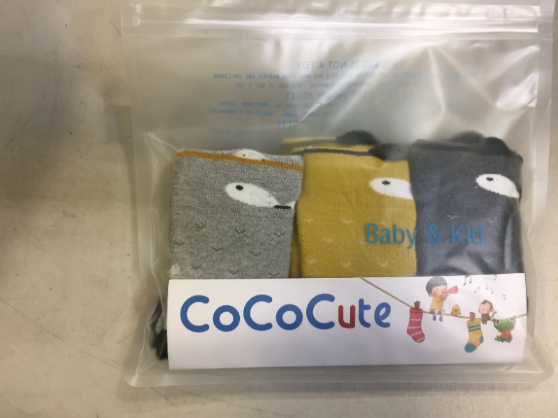 Photo 2 of CoCoCute 3 Pairs Ultra Thick Warm Toddler Socks Baby Boy and Girl winter Socks Infant Socks Kid Sock Warm Cotton Crew Socks Size: 3-5T
