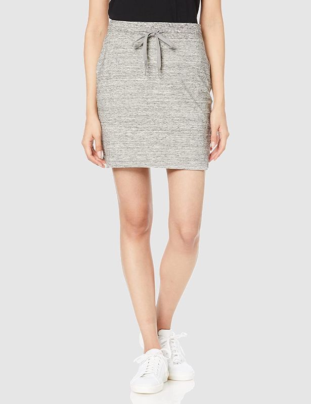 Photo 1 of Daily Ritual Women's Terry Cotton and Modal Drawstring Sweatshirt Skirt - SMALL -