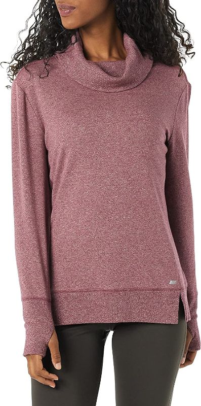 Photo 1 of Amazon Essentials Women's Studio Terry Long-Sleeve Funnel Neck Sweatshirt - MEDIUM -