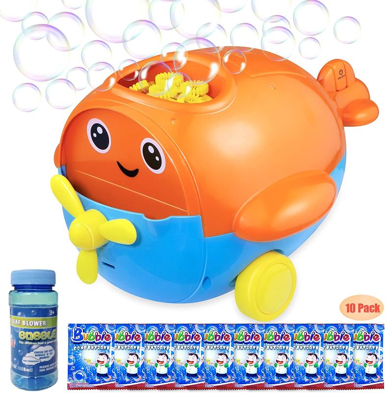 Photo 1 of Bubble Machine-Childyo Airplane Bubble Machine for Kids & Toddlers Outdoor- Automatic Bubble Maker for Outdoor Toy and Parties