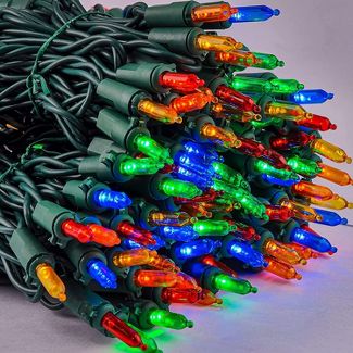 Photo 1 of 2 Set of 150 Count Multicolor LED Green Wire String Lights