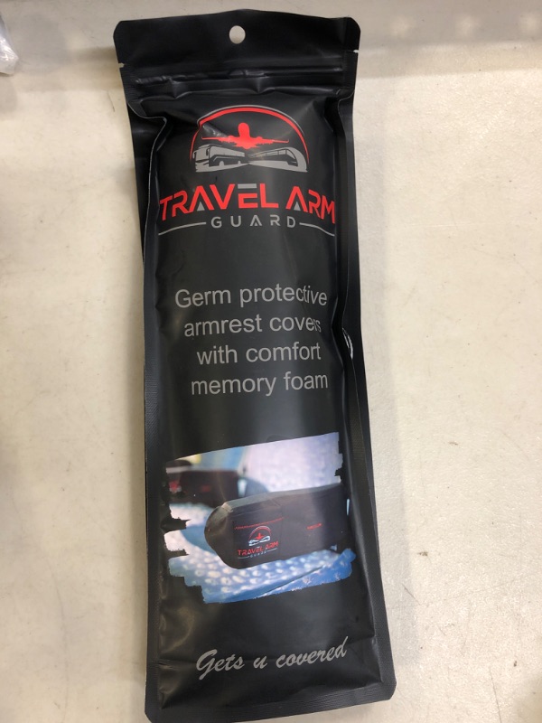Photo 2 of Airplane Armrest Covers - Innovative & Protective Arm Rest Sleeve Covers for You and Your Family on Your Next Air Travel - Comfort & Clean Flight Travel Accessory | 2 Sleeves in the Package1007019435
