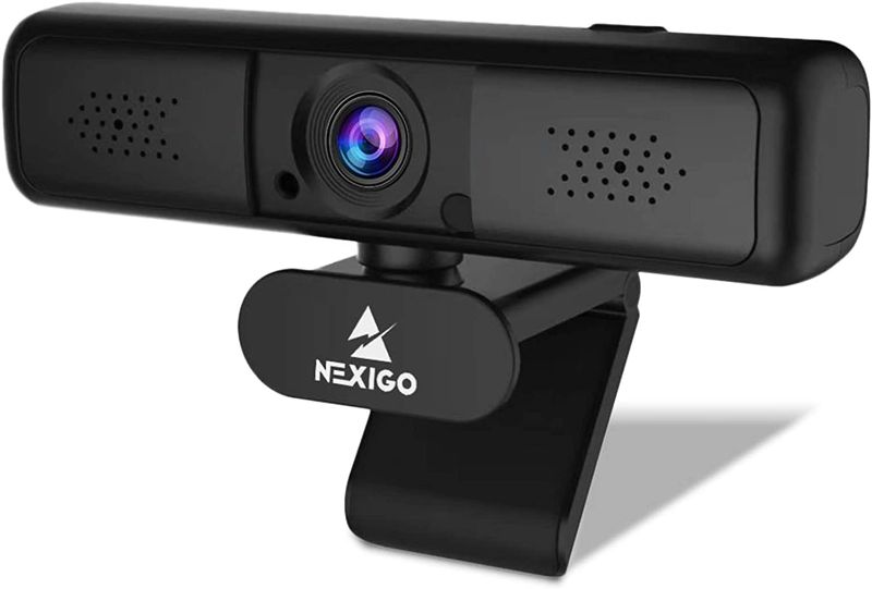 Photo 1 of NexiGo N650 2K QHD Webcam with 3X Digital Zoom and Privacy Cover, 1440P USB Streaming Web Camera, 80 Degree Widescreen for Online Class Zoom Meeting Skype Teams, PC Mac Laptop Desktop---factory sealed