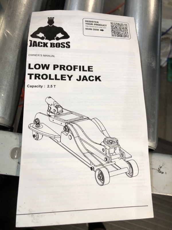 Photo 3 of JackBoss Torin Hydraulic Low Profile Floor Jack 2.5 Ton