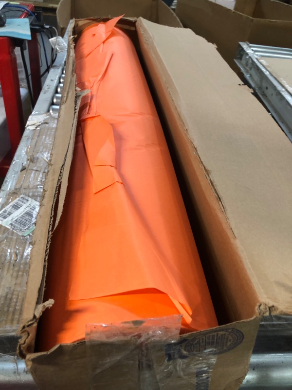 Photo 2 of **ORANGE**  Rainbow Colored Kraft Duo-Finish Paper, ORANGE, 36" x 1,000', 1 Roll