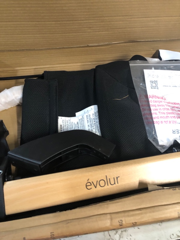 Photo 2 of *SEE NOTES*Evolur Koko Portable Infant Bouncer in Black, 