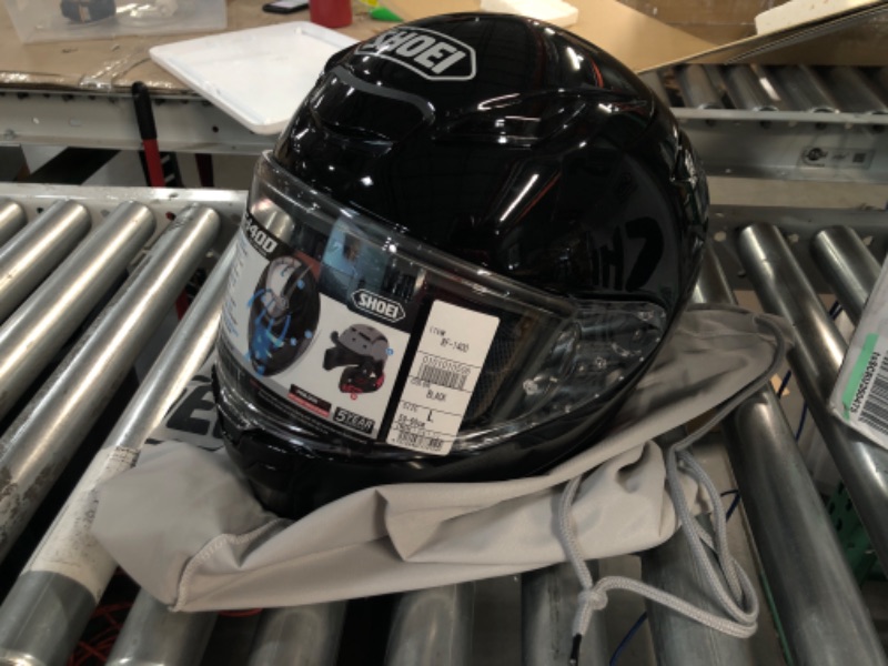 Photo 2 of **See Notes**
Shoei RF-1400 Street Helmet-Black-L Large BLACK