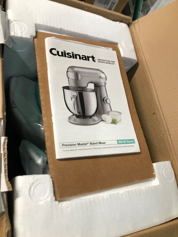 Photo 2 of **NEW** Cuisinart SM-50 5.5 Quart Stand Mixer - TEAL