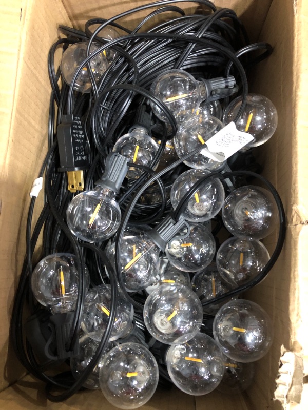 Photo 2 of 2 Pack 200FT Solar Powered String Lights Outdoor Waterproof, Patio Lights with 30 Shatterproof Sockets, IP65 Commercial Grade LED Solar Powered String lights for Outside - 5.5W, Warm White Light 