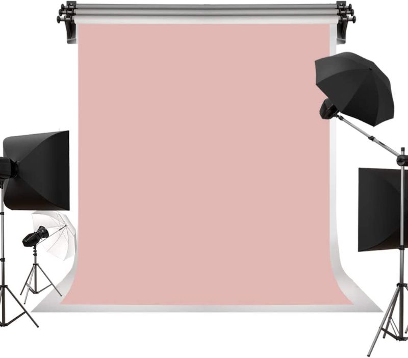 Photo 1 of  Solid Light Pink Backdrop Portrait Photography Background 