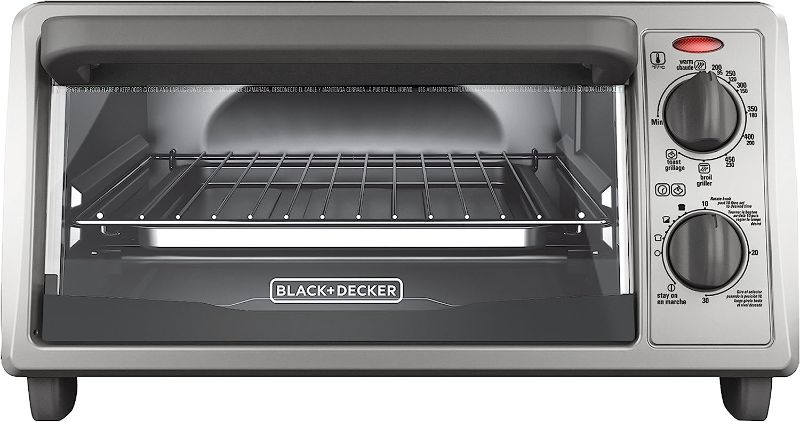 Photo 1 of 
BLACK+DECKER 4-Slice Countertop Toaster Oven, Stainless steel Silver