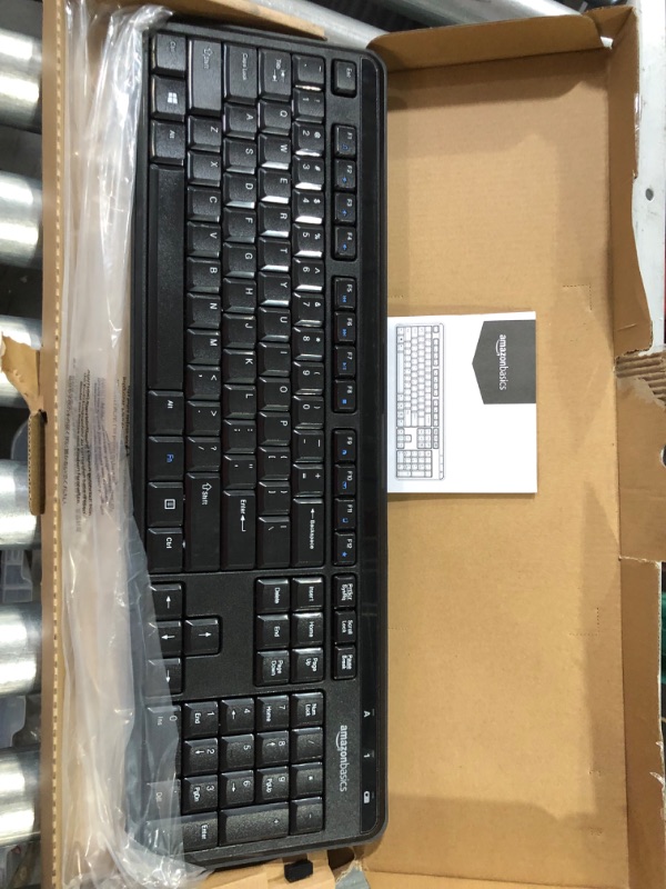 Photo 2 of Amazon Basics Wireless Keyboard-Quiet and Compact-US Layout (QWERTY)