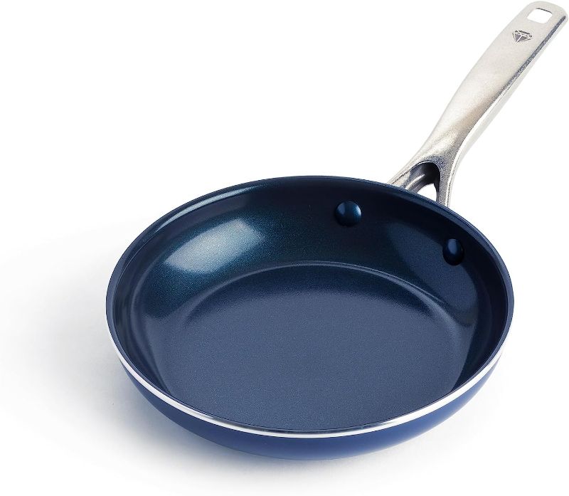 Photo 1 of 
Blue Diamond Cookware Diamond Infused Ceramic Nonstick 8" Frying Pan Skillet,