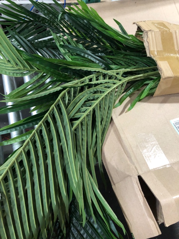 Photo 3 of **ONLY ONE** Fopamtri 5 Feet Artificial Areca Palm Tree with 43" Monstera Deliciosa Plant Set