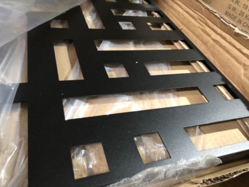 Photo 1 of *STOCK PHOTO FOR REFERENCE* *PANEL ONLY* Decorative Outdoor Privacy Screen Panel 36"x24", Metal, Black 
