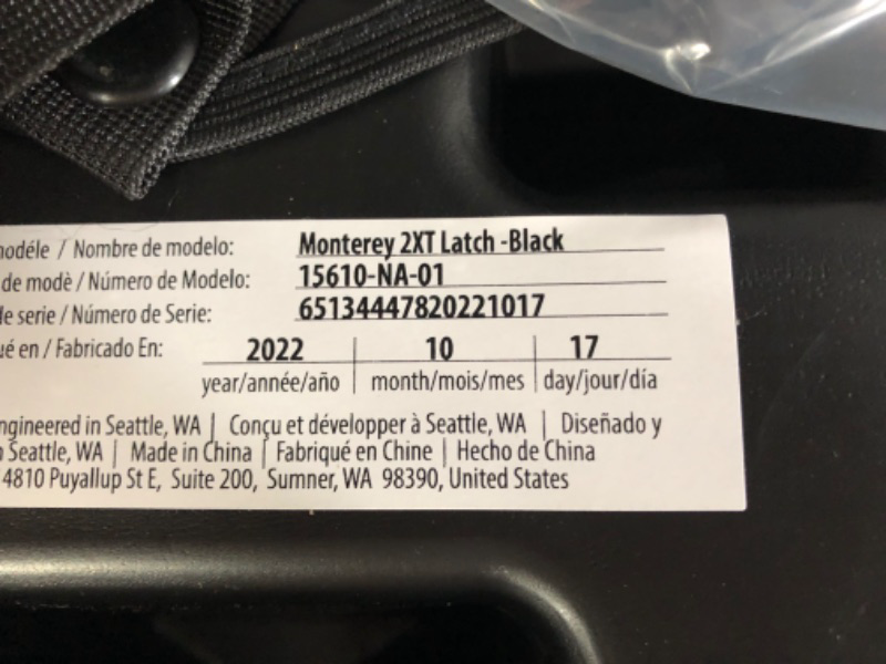 Photo 1 of Diono Monterey 2XT Latch 2 in 1 High Back Booster Car Seat, 8 Years 1 Booster, Black