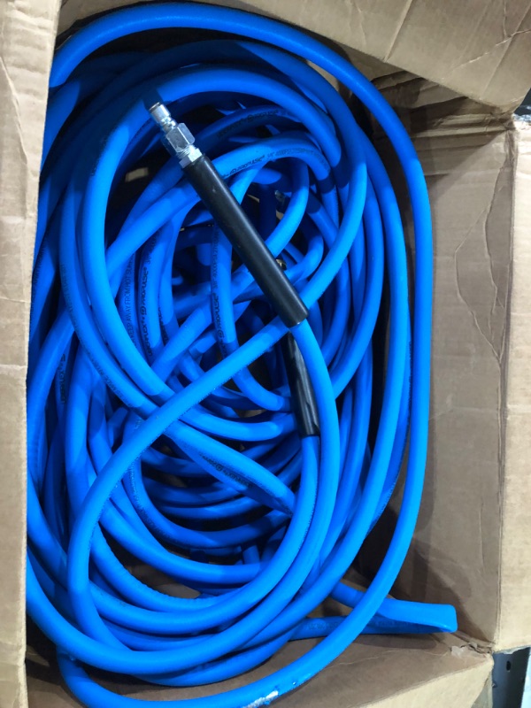 Photo 2 of *APPROX MEASUREMENT* PROPULSE, A Schieffer Co. UBERFLEX 4,000 PSI 3/8" x 30' Blue Flexible & Light Weight Hose w/QC Couplers