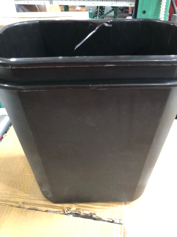 Photo 1 of AmazonCommercial 7 Gallon Commercial Office Wastebasket, Black, 2-Pack 