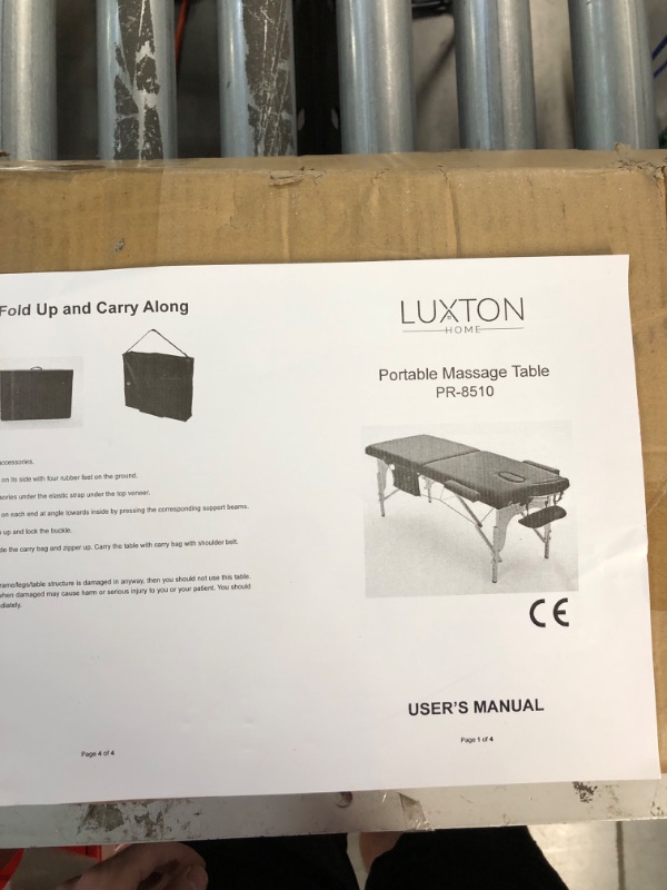 Photo 4 of *NEW**(SEE NOTES)Luxton Home Premium Memory Foam Massage Table - Easy Set Up - Foldable & Portable with Carrying Case