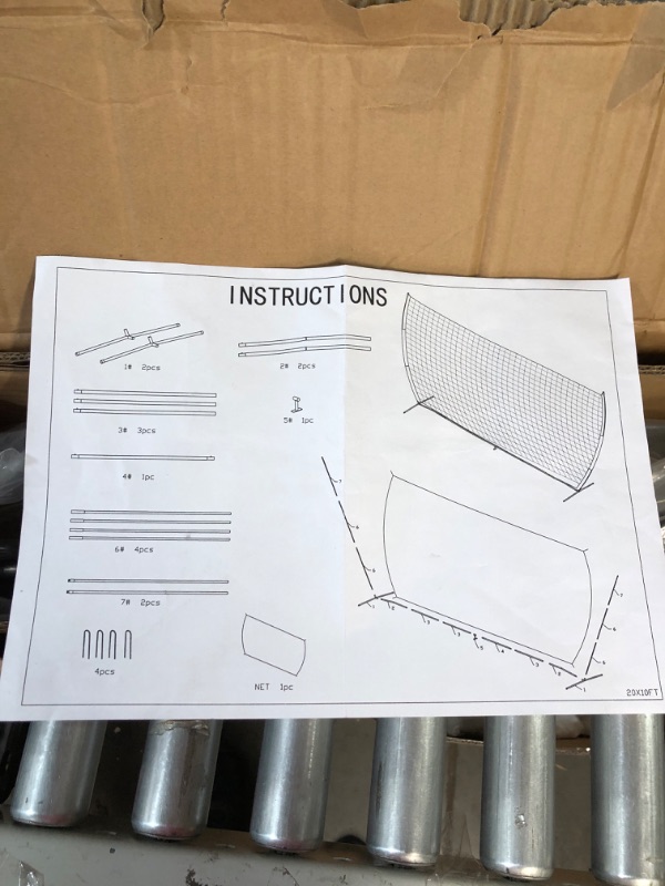 Photo 2 of (SEE NOTES) WAIMYOU Sports Baseball and Lacrosse Backstop Net 21' x 11'